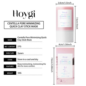 Stick di Argilla alla Centella Hoygi, Idratante e Nutriente, Idratazione Profonda, Comfort per <span class=keywords><strong>Pelle</strong></span> <span class=keywords><strong>Secca</strong></span>, Stick <span class=keywords><strong>Viso</strong></span> Quotidiano, Vendita all'Ingrosso OEM Etichetta Privata - Product Image 6