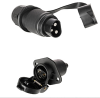 Connecteur de remorque 3 broches 3Pin connecteur de remorque 12V 3Way adaptateur de remorque 12v pour Caravan Boat Bicycle Carrier