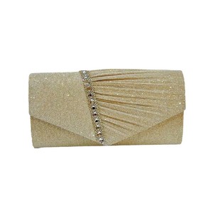 New Shiny Rhinestone <b>Small</b> Envelope Evening Hand <b>Bag</b> for Women Polyester Material Magnetic Closure Princess Dress Style Tanjing - Product Image 5