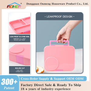 Aohea cấp thực phẩm rò rỉ bằng chứng trẻ em ăn trưa hộp bento hộp nhựa thực phẩm <span class=keywords><strong>container</strong></span> Bento Hộp Ăn Trưa với phích đặt - Product Image 5
