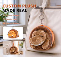 Porte-clés personnalisé en peluche, porte-monnaie en forme de crocodile, pochette zippée, mini portefeuille, design animal adorable pour cadeau d'anniversaire ou de Noël
