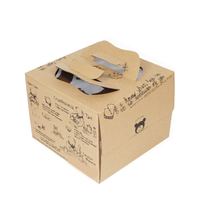 Boîte à gâteau d'anniversaire de vente chaude 4 pouces 6 pouces 8 pouces portable mousse au fromage domestique petite boîte d'emballage de crème pâtissière
