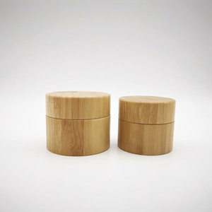 Conteneurs de cosmétiques 100% bois de bambou, 30g ou 50g, pot en verre, vente en gros - Product Image 6