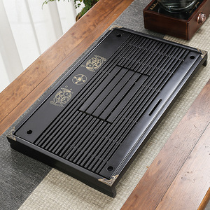 Solid Wood <b>Tea</b> <b>Tray</b> Rectangle Lacquered Multifunction Storage <b>Tea</b> Table - Product Image 4