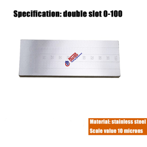 Dubbele Groef <span class=keywords><strong>8</strong></span> Hegman Grindometer Schraper Fijnheid Grind Gauge - Product Image 6