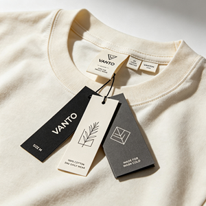 ป้ายทอผ้า ป้ายกระดาษติดเสื้อผ้า พร้อมโลโก้ของคุณ สำหรับเสื้อผ้า กระเป๋า รองเท้า - เป็นมิตรกับสิ่งแวดล้อม สีสันตามสั่ง - Product Image 2