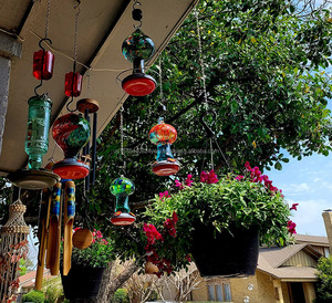 Chaînes pivotantes d'usine avec crochets pour mangeoires à oiseaux, carillons éoliens, moulinets à vent, chaînes réglables avec crochets - Product Image 5