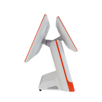 Nouveau design, terminal de point de vente tactile à écran 15,6 pouces avec cadre à angle droit, vente en gros, logo personnalisé, système de point de vente tout-en-un, PC