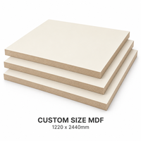 Panneau de fibres à densité moyenne en mélamine de taille personnalisée 1220 * 2440 mm, respectueux de l'environnement pour la personnalisation de meubles