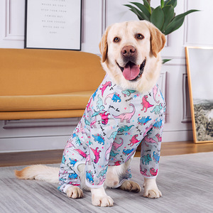 Vêtements pour chiens de compagnie à quatre pattes en maille d'été imprimée <span class=keywords><strong>Labrador</strong></span> Shiba Inu <span class=keywords><strong>Golden</strong></span> <span class=keywords><strong>Retriever</strong></span> pour chiens de taille moyenne et grande - Product Image 2