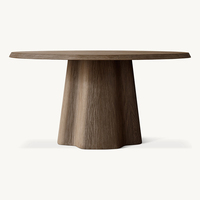 Ensemble de salle à manger rond en bois Kumusi, table à manger de haute qualité, mobilier de cuisine moderne, mobilier de restaurant, design nordique