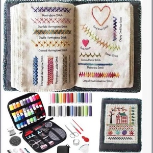 Kit de <span class=keywords><strong>couture</strong></span> multifonction pour débutants, boîte de <span class=keywords><strong>couture</strong></span> DIY, bobines de fil, fil de 15 cm, accessoires de <span class=keywords><strong>couture</strong></span> écologiques de style simple - Product Image 4