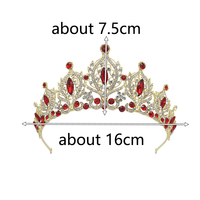 Mahkota Rhinestone Baroque Grosir ODM untuk Ratu, Mahkota Kontes Besar yang Elegan dan Berkilau, Coronas, Aksesoris Berlian