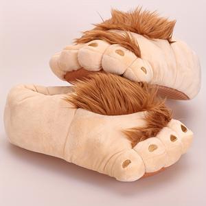 Pantoufles en coton à gros orteils de Hobbits pack complet chaud et confortable avec des chaussures de maison vintage Wildling couple drôle coton glisser - Product Image 4