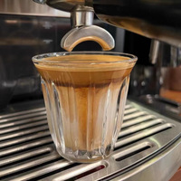 Verre à expresso de championnat en verre trempé 90ml/130ml/160ml