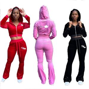 Женские укороченные толстовки со стразами - Product Image 1