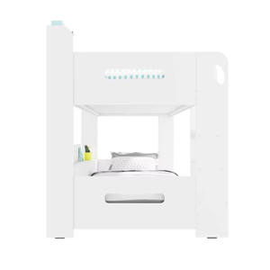 Cama litera de madera maciza para niños, muebles infantiles, cama litera con escaleras, cama litera doble de madera - Product Image 5