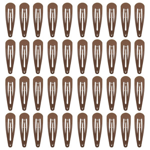 Clipe de Cabelo de Metal Mini Barrette Personalizado com Pérolas em Cores Sólidas para Meninas, 6.5cm - Product Image 3