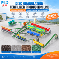Ligne de production de granulateurs à disques pour engrais, équipement de granulation de granulés d'engrais organiques