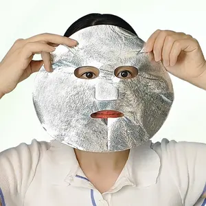 Hoja de papel de plata Máscara de hoja seca Máscara de salón de belleza No se desvanece Hoja de plata Cosmetictightensing Máscara facial Hoja Oem