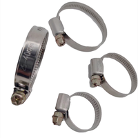 Personnalisable 201/304 acier inoxydable vis sans fin 9/12mm bande passante Type allemand colliers de serrage Support OEM