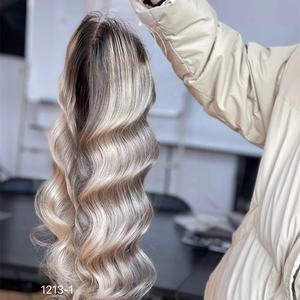 Nouvelle conception 2026 Shy Mini Perruque Topper 100% Cheveux Vierges Lace Front 5x5 8x8 Blonde Cheveux Européens 16 Pouces pour Femmes Blanches - Product Image 3