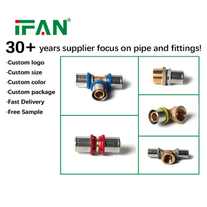 Raccords à <span class=keywords><strong>sertir</strong></span> en laiton standardisés IFAN, échantillon gratuit, raccords multicouches PEX pour profilés U et <span class=keywords><strong>TH</strong></span>, matériaux de plomberie - Product Image 4