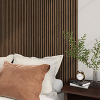 Panneaux acoustiques à lamelles en bois pour décoration intérieure moderne Panneau insonorisant en placage de bois naturel Akupanel pour le salon de l'école