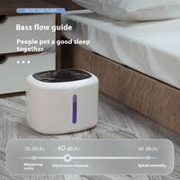Fontaine à eau automatique intelligente pour chat et chien, détecteur de mouvement, ultra silencieuse, distributeur d'eau filtrée, grande capacité, sans BPA