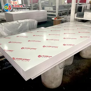 Panel dinding papan plastik kustom lembaran busa PVC 5mm dengan kepadatan tinggi