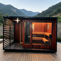 Ruang Sauna SPA Rumah Kayu Modern, Kabin Sauna Kayu Solid untuk Relaksasi Keluarga & Terapi Detoksifikasi