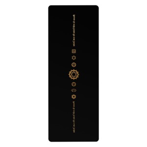 Yoga-Matte aus PU und Naturkautschuk mit Goldfolie, Rutschfest, Professionell, Hochwertig, für Tanz, Fitness, Yoga, Gymnastik, Training, Workout, Sport, Heimtraining - Product Image 1