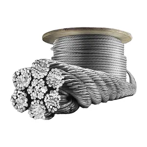 Cold drawn / Annealed pc steel strand wire rods prestressed concrete steel wire rods 1*2 1*3 1*7 1*19 strand steel wire