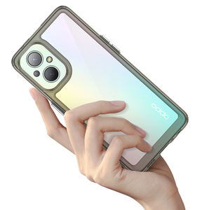 เคสไฮบริด TPU แบบนิ่มพร้อมด้วย PC ใสสำหรับ <span class=keywords><strong>OPPO</strong></span> Reno 7Z 7 Pro /<span class=keywords><strong>Reno8</strong></span> Lite 5g พร้อมปุ่มชุบ - Product Image 4