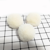 Pompon en vraie fourrure de lapin avec bande élastique pour pendentifs DIY, ornements, cadeaux et jouets pour animaux – Vente chaude en usine