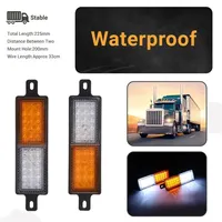 2 pièces 12V 30 LED Feux de pare-chocs avant pour voiture et camion, Feux de position avant, Ampoule de signalisation pour remorque