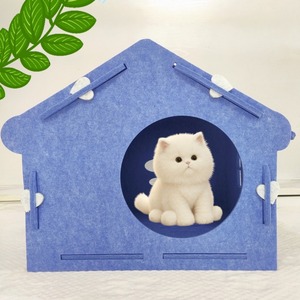 Respirant en gros personnalisé quatre saisons universel insonorisant conseil chatterie polyester <span class=keywords><strong>isolation</strong></span> <span class=keywords><strong>phonique</strong></span> chaud feutre nid pour animaux de compagnie - Product Image 1