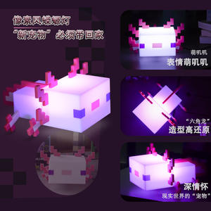 Lámpara Nocturna Inteligente para el Hogar (Estética <span class=keywords><strong>Minecraft</strong></span>): Lámpara USB Recargable con Cambio de Color para Dormitorios y Escritorios - Product Image 3