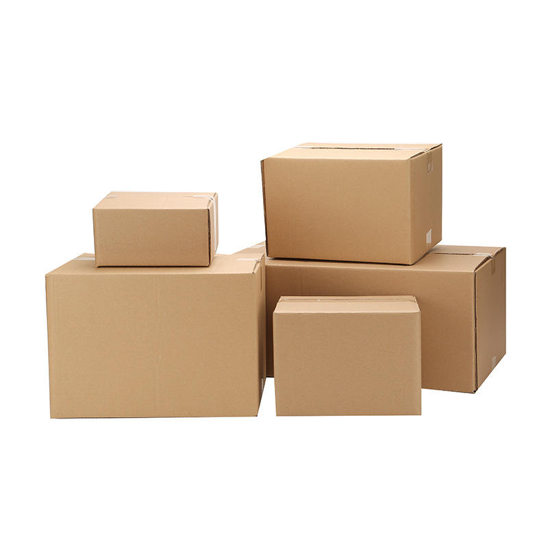 Kraft Corrugated Cardboard Box Paper Carton Tall Rectangular Packaging ...