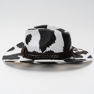 หมวกคาวบอยทรงม้วนลายวัว ขายส่ง ทรงแข็ง ใหม่ สำหรับฤดูร้อน ใส่ได้ทั้งชายและหญิง ป้องกันแสงแดด เหมาะสำห<span class=keywords><strong>รับ</strong></span>ชายหาด สไตล์คาวบอยตะวันตก หมวกฟาง - Product Image 4