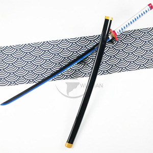 Katana Miniatura de 40.1 Pulgadas con Funda, Arma de Hashira del Agua de <span class=keywords><strong>Kimetsu</strong></span> <span class=keywords><strong>No</strong></span> <span class=keywords><strong>Yaiba</strong></span> para Conveniones y Exhibición - Product Image 4