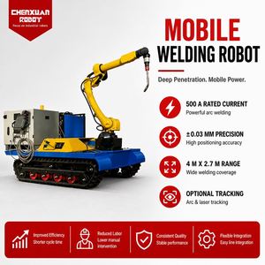Robot de Soldadura Móvil Montado sobre Rieles Flexibles, Soldador Robótico de Penetración Profunda para Piezas Estructurales Grandes en Fabricación In Situ - Product Image 3