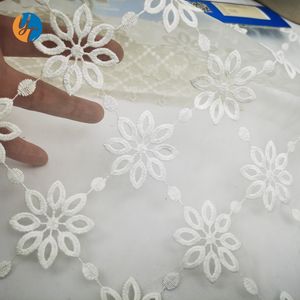 Qualità bianca 3D Tulle pizzo rifinitura frangia <span class=keywords><strong>di</strong></span> <span class=keywords><strong>cotone</strong></span> tessuto <span class=keywords><strong>di</strong></span> maglia in <span class=keywords><strong>Organza</strong></span> tessuto per borse da sposa accessori - Product Image 5