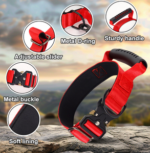 <strong>Dog</strong> <strong>Collar</strong> Soft <strong>Padded</strong> Nylon Handle for <strong>Medium</strong> to Large <strong>Dogs</strong> Heavy Duty Tactical Style - Product Image 6