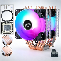 Ventilateur CPU silencieux QiuzAim 90 mm, dissipateur thermique à tour avec 4/6 caloducs en cuivre, refroidisseur d'air compatible avec les cartes mères 2011 Pin X79 X99 pour ordinateur de bureau