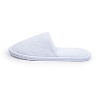 Chaussons de spa confortables en polaire corail personnalisés et partagés pour hôtel avec conditionnement - Chaussons en éponge de Dollar Store