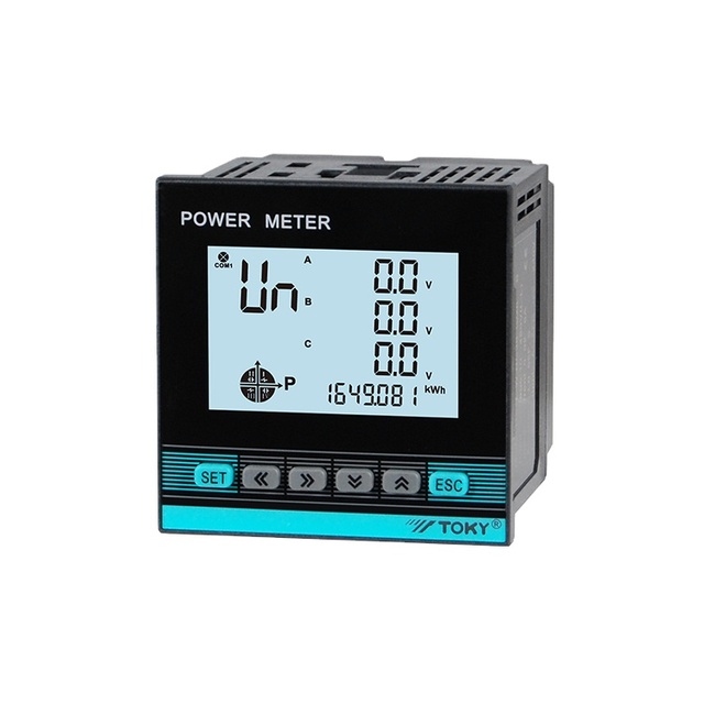 Factory Supplies Industrial Smart Wattmeter With RS485 2 Alarm Output 2 DI Input 3 Phase Power Meter