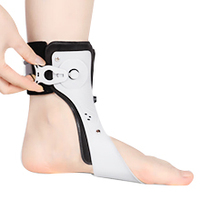 Attelle de soutien de la cheville en nylon de qualité médicale pour la rééducation de l'entraînement sportif Nouvelle boucle Airbag Correction fixe du pied transfrontalière
