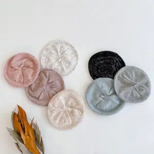 Модный осенне-зимний Новый Берет унисекс для детей 3 месяцев-3 лет смешанный цвет шляпа для ребенка 7 цветов по желанию