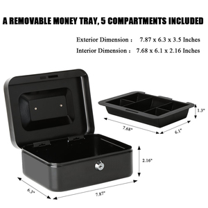 200 Thiết Kế Mới An Ninh Kim Loại Locker Drawer Cash Box Với Một Khóa Mạnh Mẽ - Product Image 4